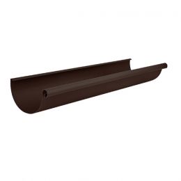 Желоб водосточный AQUASYSTEM L=3 м, D150/100 мм, PURAL MATT RAL 8017 – коричневый шоколад