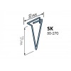 Хомут крепления BAUT SK 50-270 A2 (для вертикальной кладки)