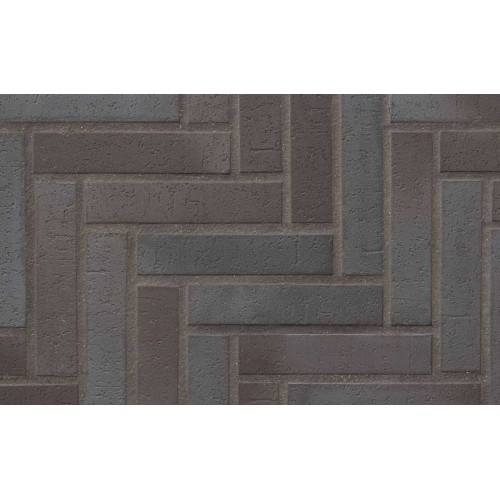 Тротуарная клинкерная плитка Stroeher 336 metallic black, 240*52*18 мм