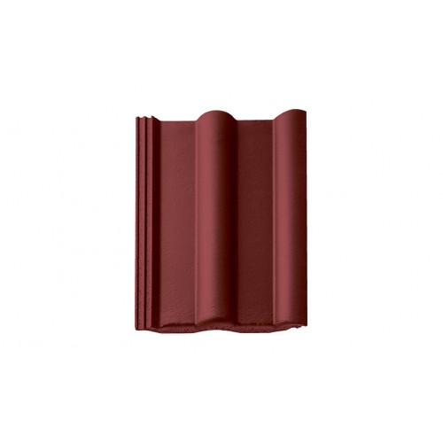 Цементно-песчаная рядовая черепица BRAAS Франкфуртская, вишня