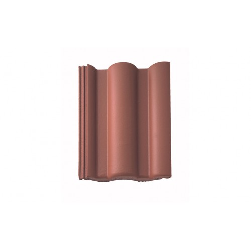 Цементно-песчаная черепица рядовая BRAAS Таунус красная