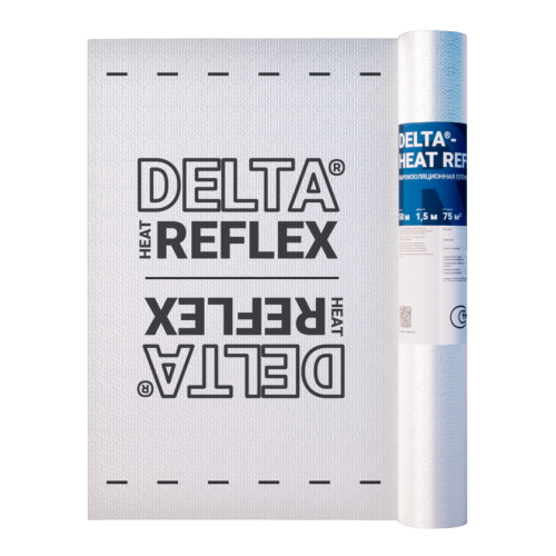 Пароизоляционная пленка с отражающим покрытием DELTA HEAT REFLEX, 50*1,5 м