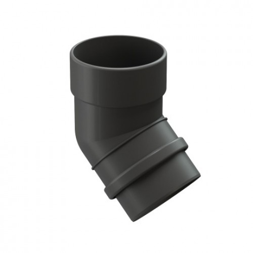 Колено 45° Docke LUX, D140/100 мм, RAL 7024 – графит