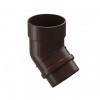 Колено 45° Docke LUX, D140/100 мм, RAL 8019 – шоколад