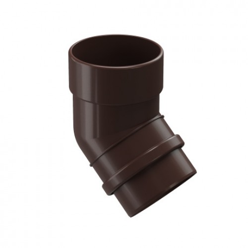 Колено 45° Docke LUX, D140/100 мм, RAL 8019 – шоколад