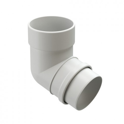 Колено 72° Docke LUX, D140/100 мм, RAL 9003 – пломбир