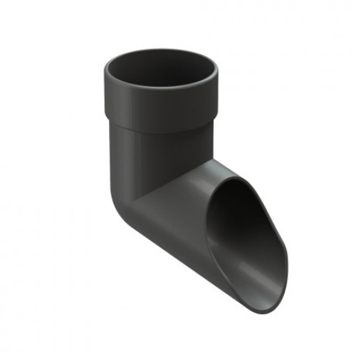 Отвод Docke LUX, D140/100 мм, RAL 7024 – графит