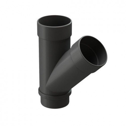 Тройник Docke LUX, D140/100 мм, RAL 7024 – графит