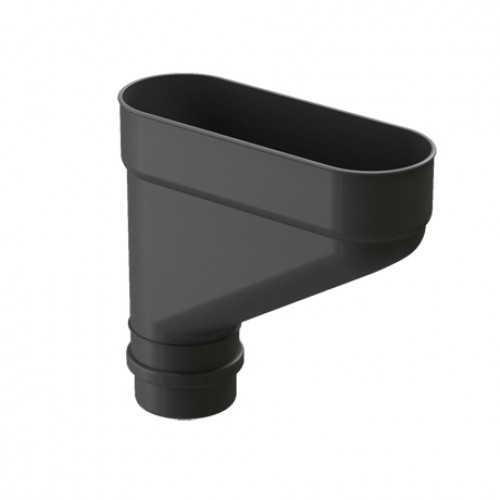 Воронка для одиночной установки (коллектор) Docke Lux, D140/100 мм, RAL 7024 – графит