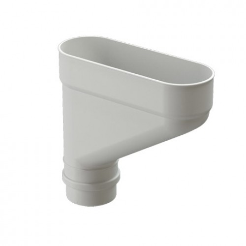 Воронка для одиночной установки (коллектор) Docke Lux, D140/100 мм, RAL 9003 – пломбир