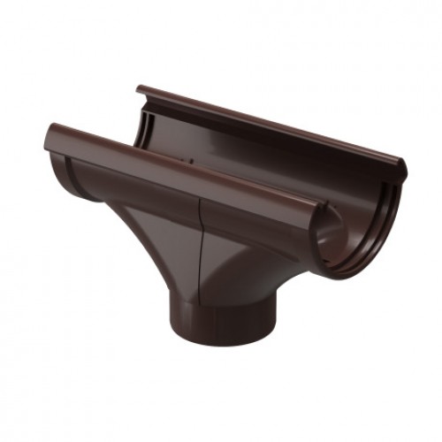 Воронка желоба Docke LUX, D140/100 мм, RAL 8019 – шоколад