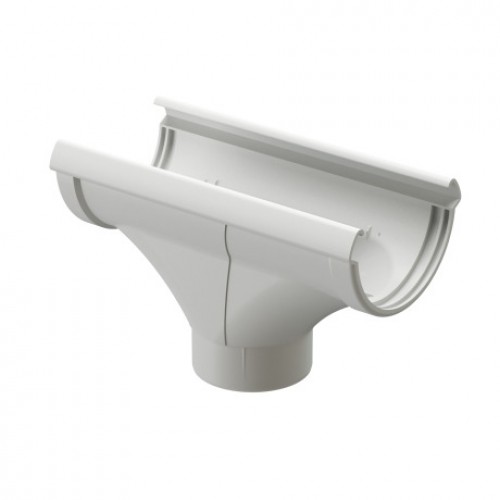 Воронка желоба Docke LUX, D140/100 мм, RAL 9003 – пломбир