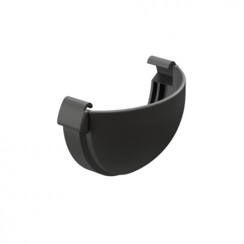 Заглушка желоба универсальная Docke LUX, D140/100 мм, RAL 7024 – графит