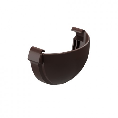 Заглушка желоба универсальная Docke LUX, D140/100 мм, RAL 8019 – шоколад