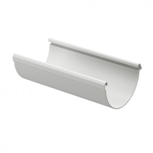 Желоб водосточный L=3 м Docke LUX, D140/100 мм, RAL 9003 – пломбир