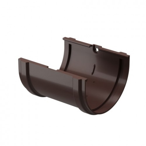 Соединитель желоба Docke PREMIUM, D120/85 мм, RAL 8019 – шоколад