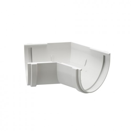 Угол желоба универсальный 135° Docke PREMIUM, D120/85 мм, RAL 9003 – пломбир