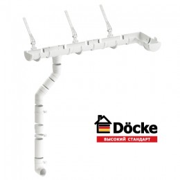 Воронка желоба Docke Standard, D120/80 мм, RAL 9003 – белый