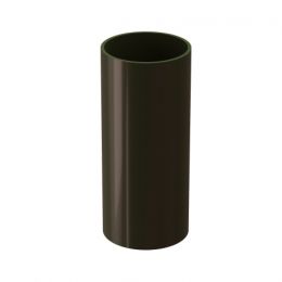 Труба водосточная L=1 м Docke Standard, D120/80 мм, RAL 8019 – темно-коричневый