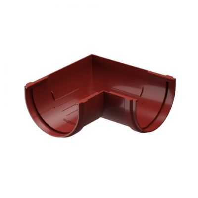 Угол желоба универсальный 90° Docke Standard, D120/80 мм, RAL 3005 – красный