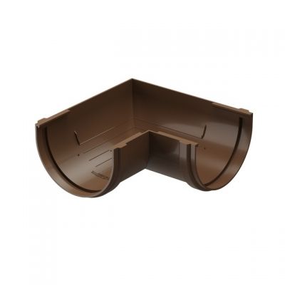 Угол желоба универсальный 90° Docke Standard, D120/80 мм, RAL 8017 – светло-коричневый