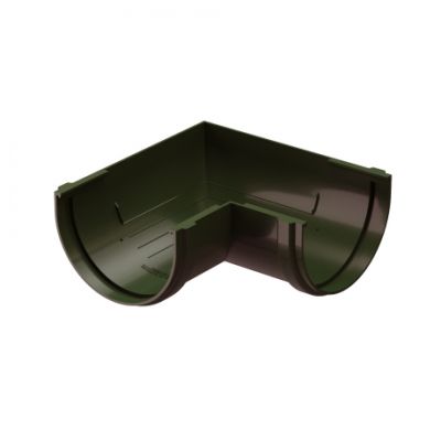 Угол желоба универсальный 90° Docke Standard, D120/80 мм, RAL 8019 – темно-коричневый