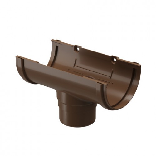 Воронка желоба Docke Standard, D120/80 мм, RAL 8017 – светло-коричневый