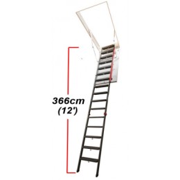 Металлическая лестница для помещений с высокими потолками FAKRO LMP 86*144*366 см