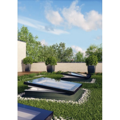 FAKRO DEF-D U6 зенитное окно с дистанционным управлением, 600*600 мм