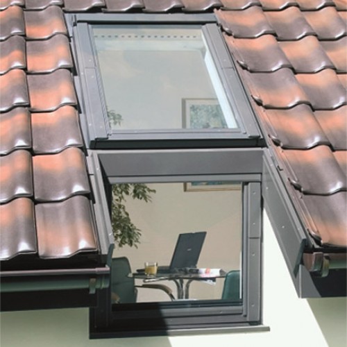 FAKRO BVP P2, 114*95 - Карнизное окно с откидным открыванием