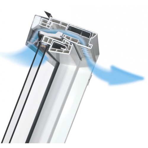 FAKRO PTP-V U3 – мансардное окно ПВХ, 780*1180 мм