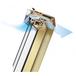 Мансардное окно FAKRO PTP-V/GO U3, 550*980 мм