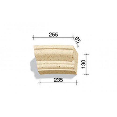 Арочный элемент White Hills 735-03, 130*255/235*65 мм