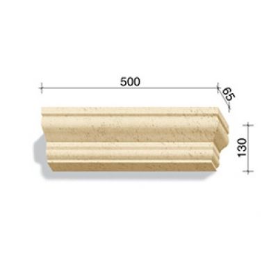 Угловой элемент для наличников и карнизов White Hills Тиволи 725-02, 500*65*130