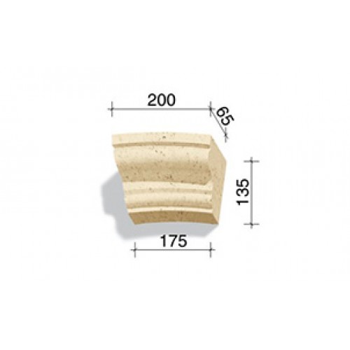 Арочный элемент White Hills 736-22, 135*200/175*65 мм