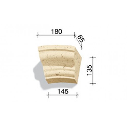 Арочный элемент White Hills 737-11, 135*180/145*65 мм