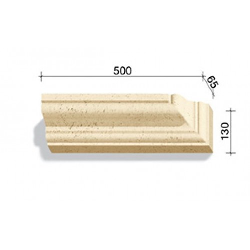 Угловой элемент для наличников и карнизов White Hills Тиволи 722-14, 500*65*130