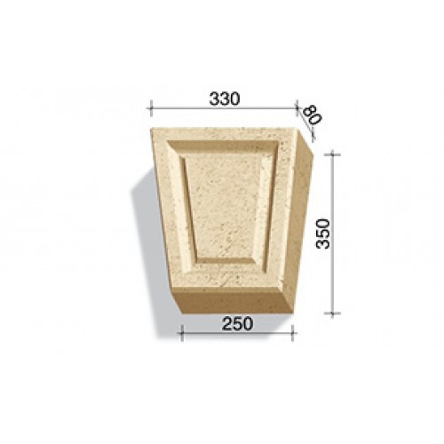 Замковый камень White Hills Тиволи 730-02, 350*330/250*80 мм