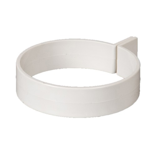 Хомут трубы Gamrat, D125/110 мм, RAL 9010 – белый