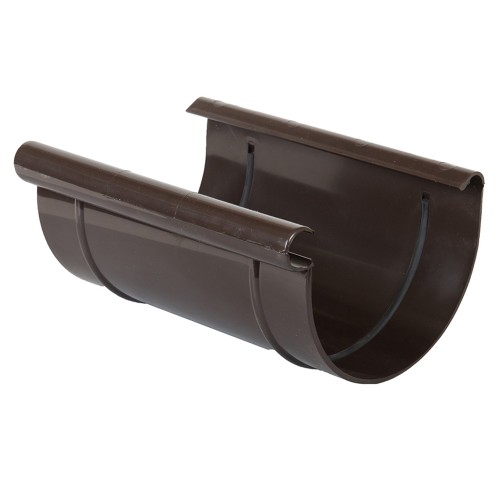 Соединитель желоба Gamrat, D125/110 мм, RAL 8019 – темно-коричневый