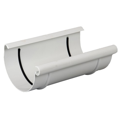 Соединитель желоба Gamrat, D125/110 мм, RAL 9010 – белый