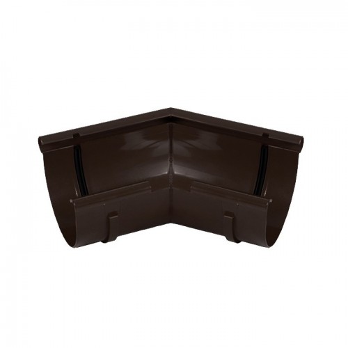 Угол желоба наружный 135° Gamrat, D125/110 мм, RAL 8019 – темно-коричневый