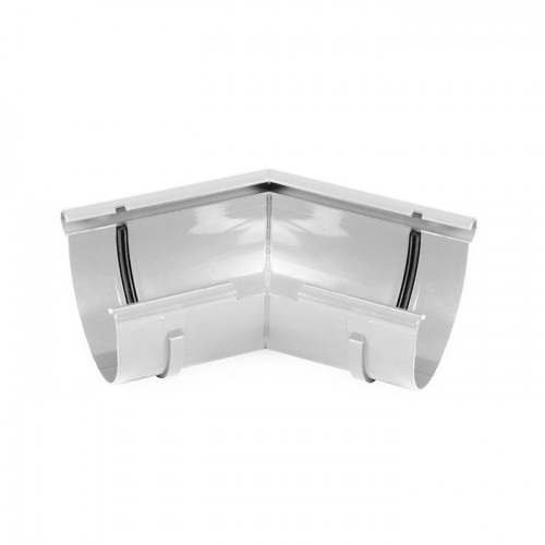 Угол желоба наружный 135° Gamrat, D125/110 мм, RAL 9010 – белый