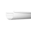Желоб водосточный L=2 м Gamrat, D125/110 мм, RAL 9010 – белый
