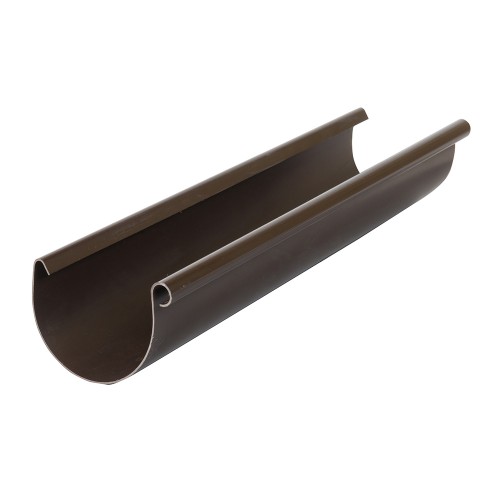 Желоб водосточный L=2 м Gamrat, D125/110 мм, RAL 8019 – темно-коричневый