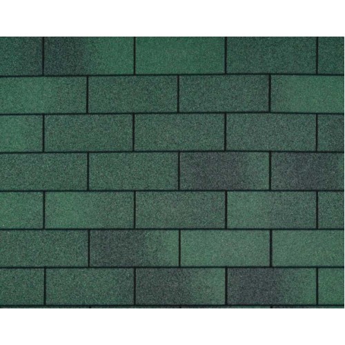 Гибкая черепица  IKO Superglass 3TAB - классическая однослойная трехлепестковая черепица правильной прямоугольной формы.