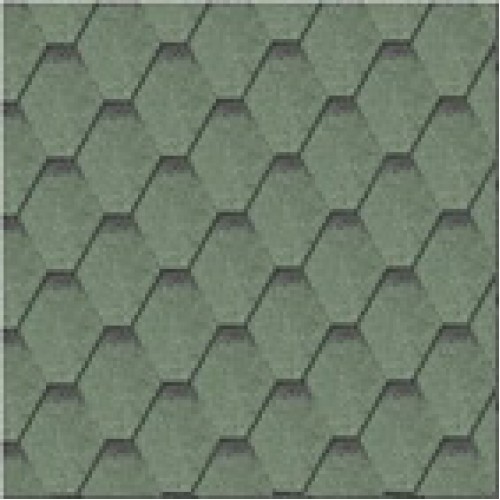 Гибкая черепица IKO Superglass Hex - классическая самоклеящаяся однослойная черепица шестигранной формы