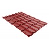Металлочерепица Grand Line Classic Rooftop Matte 0.5мм RAL 3011 - коричнево-красный