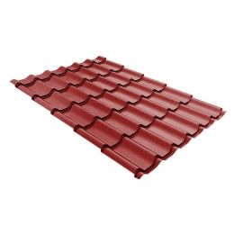 Металлочерепица Grand Line Classic Rooftop Matte 0.5мм RAL 3011 - коричнево-красный