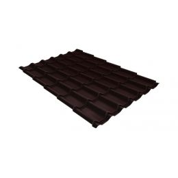Металлочерепица Grand Line Classic Rooftop Matte 0.5мм RAL 8017 - коричневый шоколад